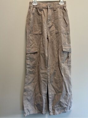 SHEIN Taupe Wide Leg Cargo Pants